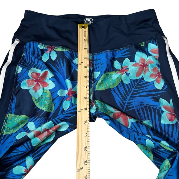 Athletic Works Floral Tropical Print Leggings Exercise Gym Size Medium 8-10 - Picture 13 of 14
